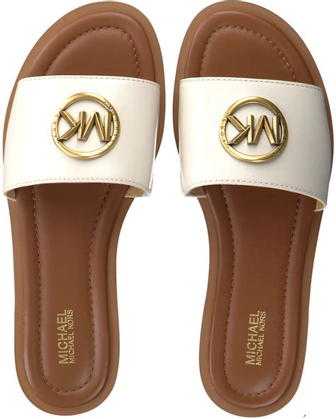 omoda slippers michael kors|michael kors leather slides.